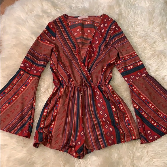 Blush Other - Print Romper